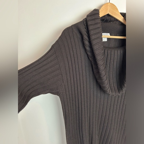Vintage Chocolate Brown Cowl Neck Sweater - Picture 2 of 7